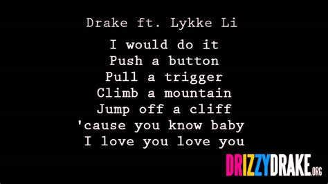 little bit song lyrics|little bit lykke li drake.